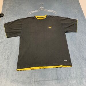 Silver Point T Shirt Mens XL Black Cotton Mesh Lined Casual Crew Neck Summer Tee
